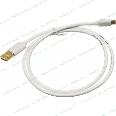 Кабель USB2.0 2A Square USB A (m)/micro USB B (m) 0.75м позолоченные контакты