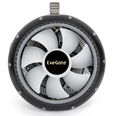 Кулер для процессора ExeGate Dark Magic EE126M-PWM.RGb черный, 120 мм, алюминий, 2000 об/мин, 24 дБ, 4 pin, 100 Вт, 65 мм