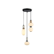 Светильник Ambrella light LH53143/3 BK/WH черный/белый 19W 3000K D330*1630