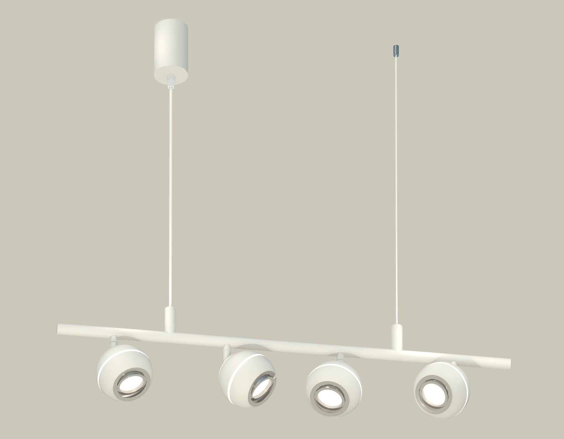 Светильник Ambrella light XB9001530/4 SWH/PSL белый песок/серебро полированное MR16 GU5.3 (С9001, С1101, N7003)