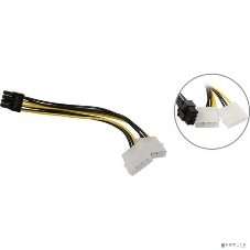 Переходник питания PCI-Express 8pin ExeGate EX-CC-PSU-62 (от 2х разъемов Molex (IDE) блока питания, 0,15м)