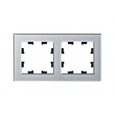 Рамка 2-м AtlasDesign Nature стекло, алюм. SchE ATN320302 Рамка 2-м AtlasDesign Nature стекло, алюм. SchE ATN320302