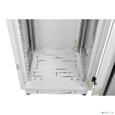 Шкаф коммутационный ЦМО ШТК-М-42.6.8-4ААА 42U 600x820 мм пер. дв. перфор. задн. дв. стал. лист 2 бок. пан. направл. под закл. гайки 550 кг серый