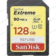 Флеш карта SD 128Gb SanDisk SDXC Class 10 V30 UHS-I U3 Extreme 180MB/s