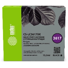 Картридж струйный Cactus CS-LC3617BK черный (15 мл) для Brother MFC-J2330DW/J2730DW/J3530DW/J3930DW