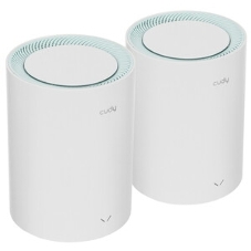 Бесшовный Mesh роутер Cudy M1300 (M1300 2-PACK) AC1200 10/100/1000BASE-TX/Wi-Fi белый (упак.:2шт)