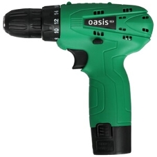 Дрель-шуруповерт Oasis AS-12V Eco, 12 В, 1,5 Ач, 24 Нм, щеточный