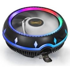 Кулер для процессора ExeGate Dark Magic EE126M-PWM.RGb черный, 120 мм, алюминий, 2000 об/мин, 24 дБ, 4 pin, 100 Вт, 65 мм