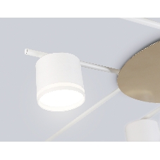 Потолочный светильник Ambrella light FL51759/8 WH/GD белый/золото GX53/8 max 12W 870*870*95