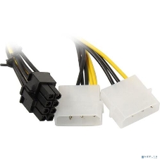 Переходник питания PCI-Express 8pin ExeGate EX-CC-PSU-62 (от 2х разъемов Molex (IDE) блока питания, 0,15м)