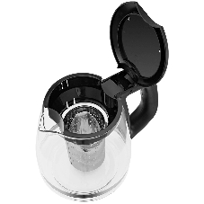 Чайный набор Kitfort КТ-6776 1.8л. 2200Вт черный/нержавеющая сталь корпус: Металл/стекло/пластик