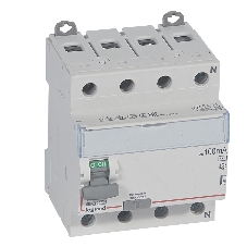 Выключатель автоматический дифференциального тока DX3 4П 63А AC 100мА N спр.