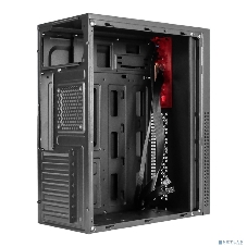 Компьютерный корпус Miditower ExeGate AA-443 (ATX, без БП, 2хUSB+HD Audio, черный)