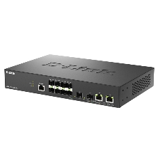 Коммутатор D-Link DGS-1210-10XS/ME/C1A, 8×1 Гбит/с SFP + 2×10 Гбит/с Combo, управляемый