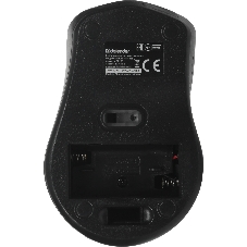 Мышь беспроводная Defender Datum MM-265 черный, 1600 dpi, радиоканал, USB, кнопки - 4