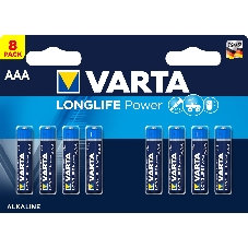 Батарейка Varta LONGLIFE POWER (HIGH ENERGY) LR03 AAA BL8 Alkaline 1.5V (4903) (8/160) (8 шт.) Батарейка Varta LONGLIFE POWER (HIGH ENERGY) LR03 AAA BL8 Alkaline 1.5V (4903) (8/160) (8 шт.)