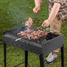 Мангал Palisad Camping сварной, 605х375х138/640 мм, сталь 2 мм