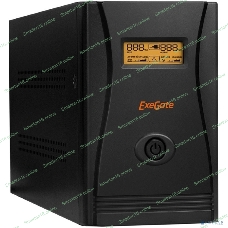 Источник бесперебойного питания ExeGate EP285519RUS SpecialPro Smart LLB-2000.LCD.AVR.EURO.RJ.USB 2000VA/1200W, LCD, AVR, 4 евророзетки, RJ45/11, USB, черный