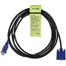 Кабель соединительный SVGA (15M/M) 3 м 2 фильтра TV-COM QCG120H-3M