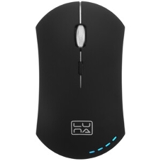 Мышь беспроводная Qumo Office Luna M74 черный, 1600 dpi, радиоканал, USB, кнопки - 6
