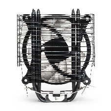 Кулер для процессора ExeGate Dark Magic EXX400V2-PWM.RGb серебристый, 120 мм, алюминий/медь, 2100 об/мин, 24 дБ, 4 pin, 140 Вт, 155 мм