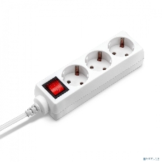 Сетевой фильтр Buro BU-PS3.1/W 1.5 м, 3 розетки, белый (пакет ПЭ)