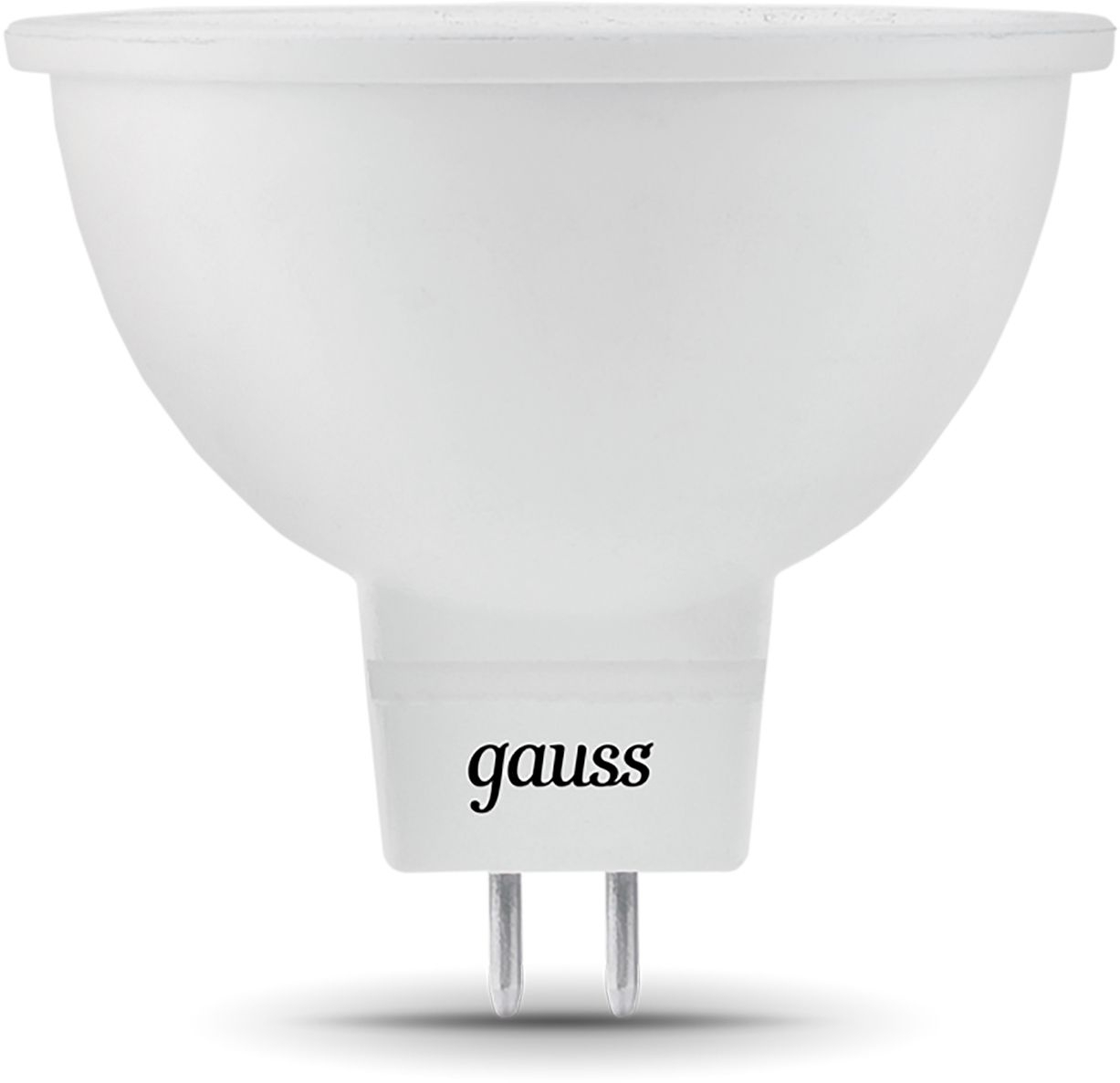 Лампа светодиодная Gauss Black 7Вт цок.:GU5.3 рефлек. 220B 3000K св.свеч.бел.теп. MR16 (упак.:10шт) (101505107)