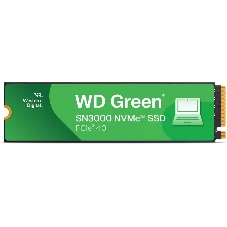 Накопитель SSD WD Green SN3000, 500Gb, PCIe 4.0 x4, M.2 2280, NVMe, R/W 5000/4100