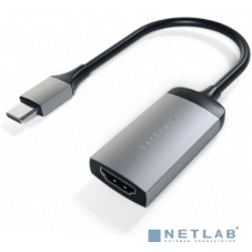 Адаптер Satechi Type-C to HDMI 4K 60HZ. Поддержка 4K/60Hz. Материал корпуса алюминий. Цвет серый космос.
