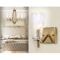 Светильник Ambrella light TR3236 BS/FR латунь/белый матовый E14 max 40W 250*120*210