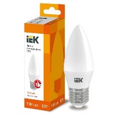 Лампа светодиодная IEK LLE-C35-7-230-30-E27 ECO C35 свеча 7Вт 230В 3000К E27