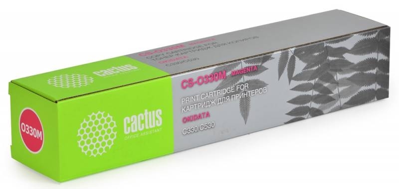Картридж лазерный Cactus CS-O330M пурпурный (3000 стр.) для OKI C330/C530