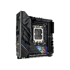 Материнская плата ASUS ROG STRIX B760-I GAMING WIFI, LGA 1700, Intel B760, 2xDDR5, 4xSATA, 2xM.2, 1xPCIe 5.0 x16, 1xHDMI, 1xDP, 1x 2.5Gb LAN, 3xUSB-A 2.0, 3xUSB-A 3.2 Gen 1, 1xUSB-C 3.2 Gen 1, 1xUSB-C 3.2 Gen 2x2, 5x3.5 мм, 7.1, Mini-ITX