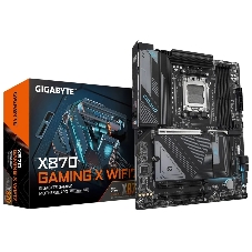 Материнская плата Gigabyte X870 GAMING X WIFI7, AM5, AMD X870, 4xDDR5, 4xSATA, 3xM.2, 1xPCI-E 5.0 x16, 2xPCI-E 3.0 x1, 1xHDMI, 1xUSB-C (DP), 1x 2.5Gb LAN, 4xUSB-A 2.0, 3xUSB-A 3.2 Gen 1, 1xUSB-A 3.2 Gen 2, 2xUSB-C 3.2 Gen 2 (USB4), 3x3.5 мм, 7.1, ATX