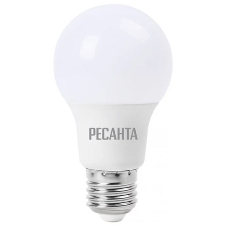 Лампа светодиодная Ресанта LL-R-A60-9W-230-4K-E27 груша, 9 Вт, нейтр., Е27