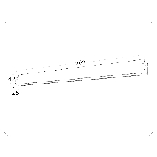 Управляемый светодиодный светильник для шинопровода Magnetic Ambrella light GL1292 BK черный IP20 24W 3000K-6400K 220V 120° 562*25*42 (Без ПДУ)
