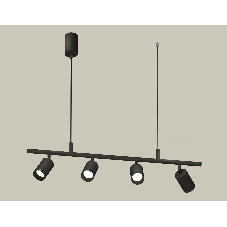 Светильник Ambrella light XB9002100/4 SBK/PBK черный песок/черный полированный MR16 GU5.3 (С9002, С6313, N6131)