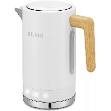 Чайник электрический Kitfort КТ-6189 1.7л. 2200Вт белый корпус: пластик/металл
