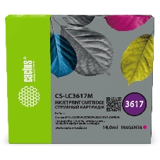 Картридж струйный Cactus CS-LC3617M пурпурный (14 мл) для Brother MFC-J2330DW/J2730DW/J3530DW/J3930DW