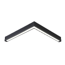 Светильник светодиодный угловой для шинопровода Magnetic Ambrella light GL1299 BK черный IP20 24W 3000K-6400K 220V 120° 342*367*42 (Без ПДУ)