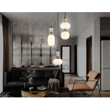 Светильник Ambrella light LH53143/3 BK/WH черный/белый 19W 3000K D330*1630