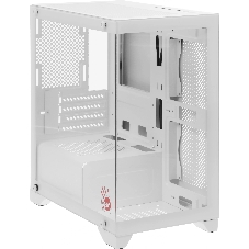 Компьютерный корпус Bloody BD-CC103 белый без БП mATX 7x120мм 1xUSB 2.0 1xUSB 3.0 audio bott PSU