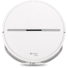 Робот-пылесос Vitek VT-1807 белый, 2500 мAч Li-Ion, уборка сухая/влажная, пылесборник контейнер 0.45 л