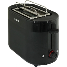 Тостер Bosch TAT2M123 черный, 950 Вт, 2 слота