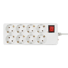 Сетевой фильтр Buro 800SH-3-W 3 м, 8 розеток, белый, коробка