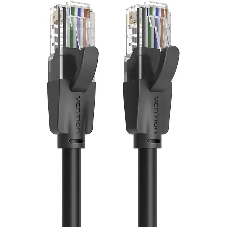 Патч-корд Vention прямой UTP cat.6, RJ45 - 10м. черный