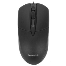 Мышь проводная Гарнизон GM-220XL черный, 1000 dpi, USB, кнопки - 3