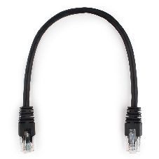Патч-корд UTP Cablexpert PP6U-0.25M/BK cat.6, 0.25м, литой, многожильный, черный