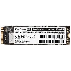 Накопитель SSD ExeGate NextPro KC2000TP120, 120Gb, M.2 2280, PCIe 3.0 x4, NVMe, R/W 1200/600