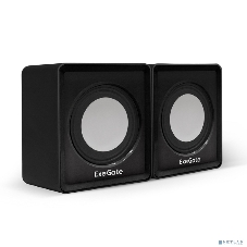 Акустическая система 2.0 ExeGate EX287057RUS Disco 140 Black (питание USB, 2х3Вт (6Вт RMS), 100-20000Гц, черный)